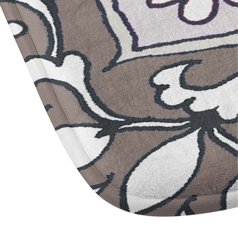 AIMEE ST HILL FARAH ROUND NEUTRAL MEMORY FOAM BATH MAT
