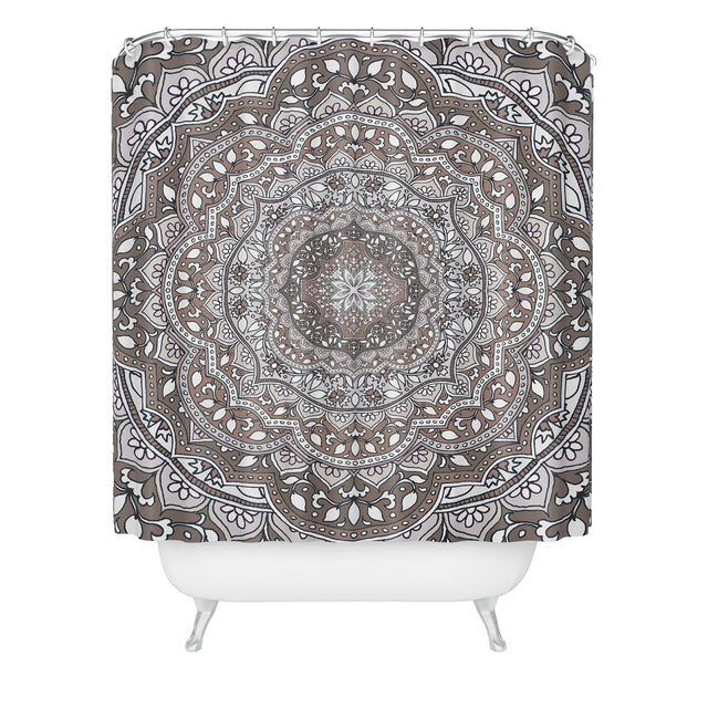 AIMEE ST HILL FARAH ROUND NEUTRAL SHOWER CURTAIN