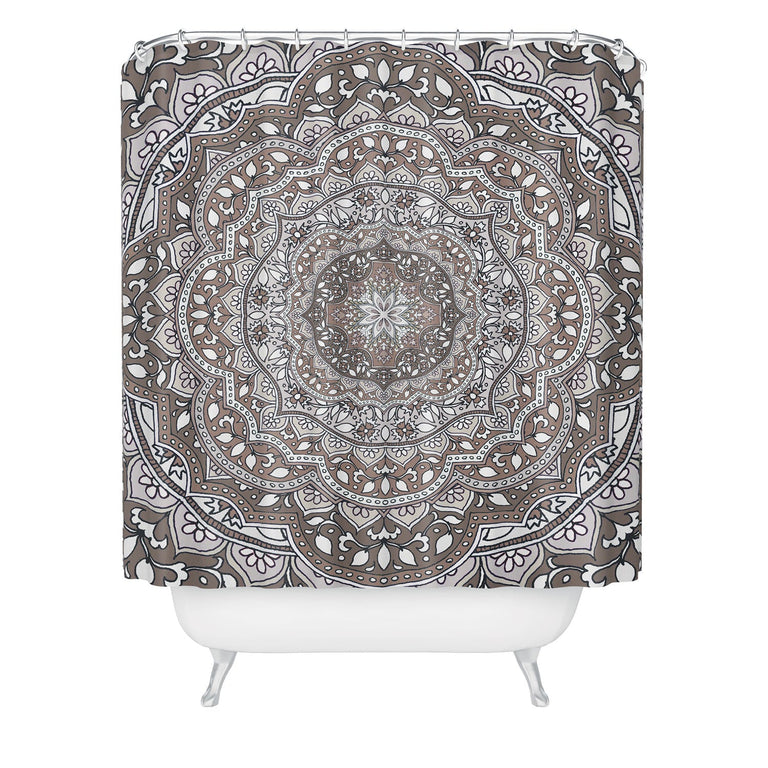 AIMEE ST HILL FARAH ROUND NEUTRAL SHOWER CURTAIN