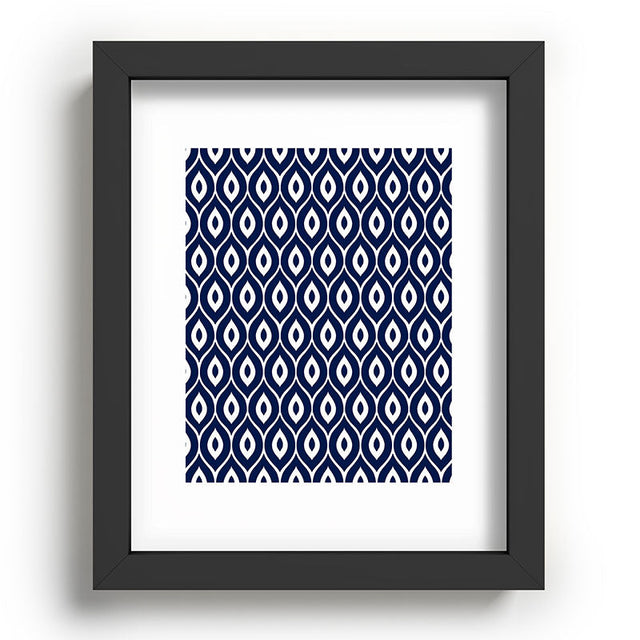 Leela Navy Recessed Framing Rectangle