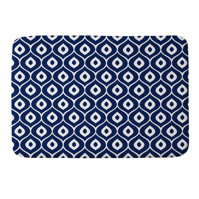 AIMEE ST HILL LEELA NAVY MEMORY FOAM BATH MAT
