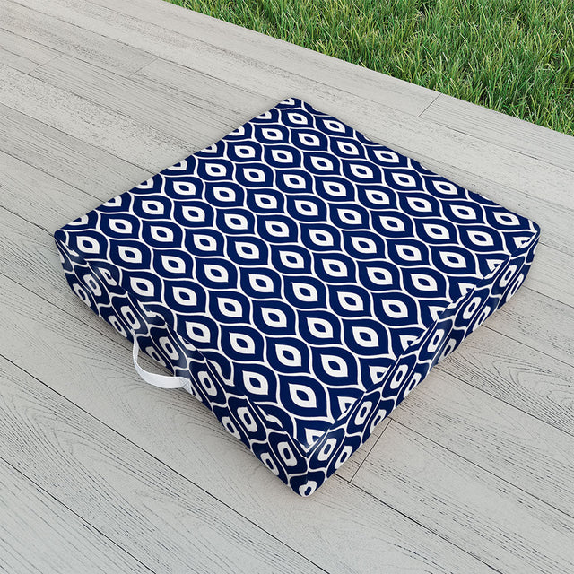 Leela Navy Outdoor Floor Cushion