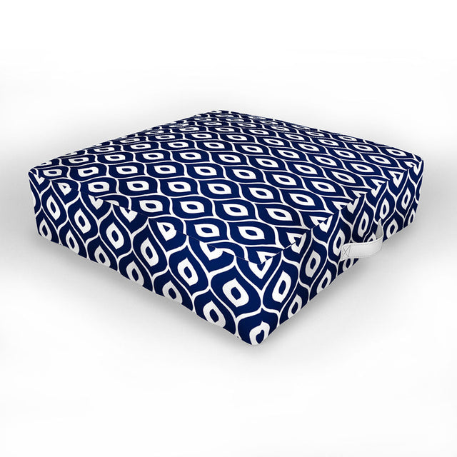 Leela Navy Outdoor Floor Cushion