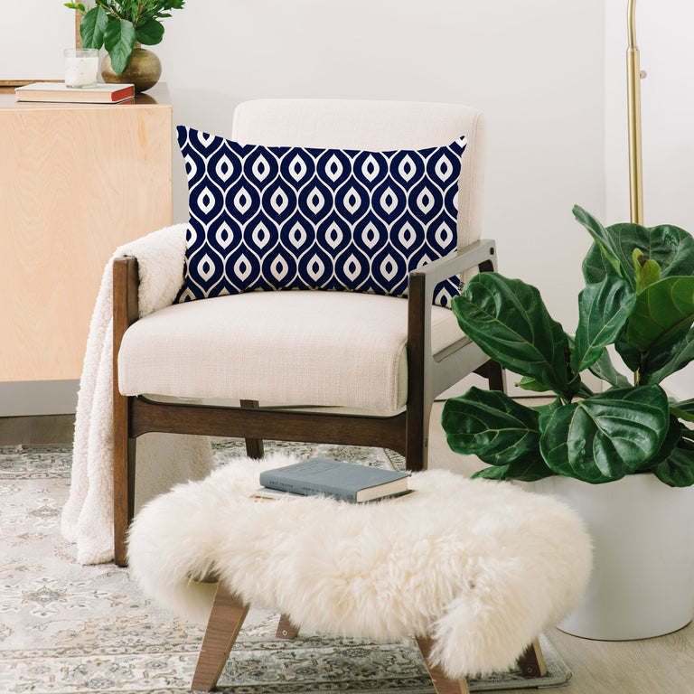 LEELA NAVY THROW PILLOW