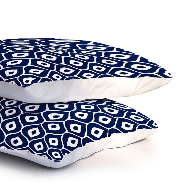 LEELA NAVY PILLOW SHAMS