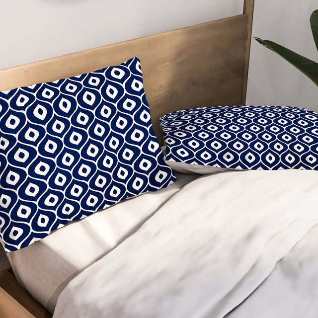 LEELA NAVY PILLOW SHAMS