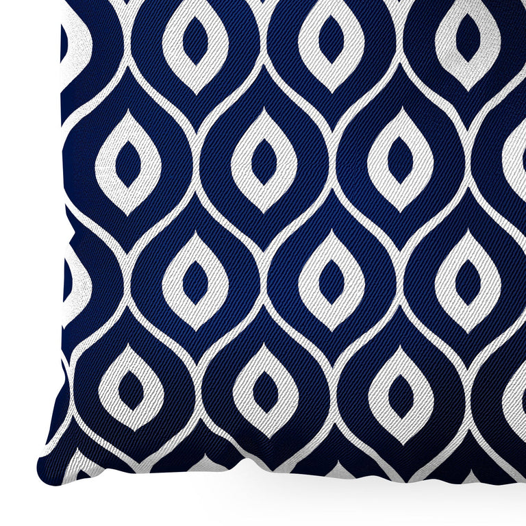 Leela Navy Floor Pillow Square