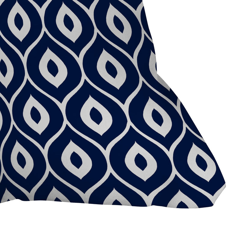 LEELA NAVY THROW PILLOW
