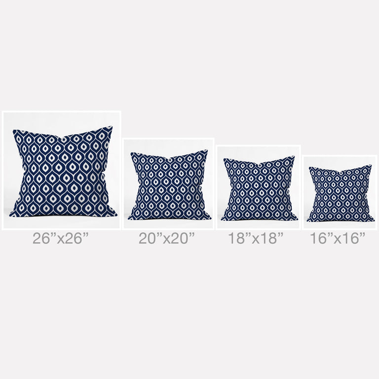 LEELA NAVY THROW PILLOW