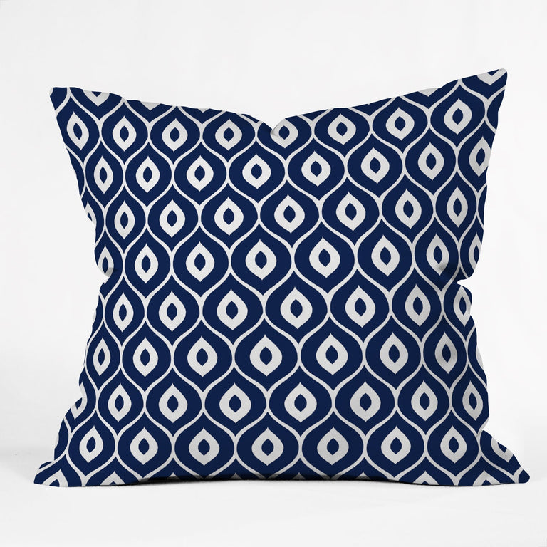 LEELA NAVY THROW PILLOW