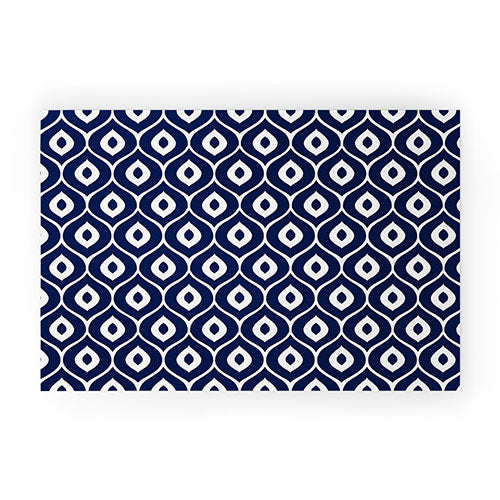 Leela Navy Welcome Mat