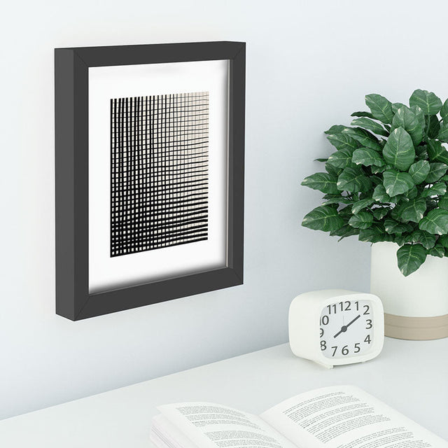 Hand Drawn Grid Recessed Framing Rectangle