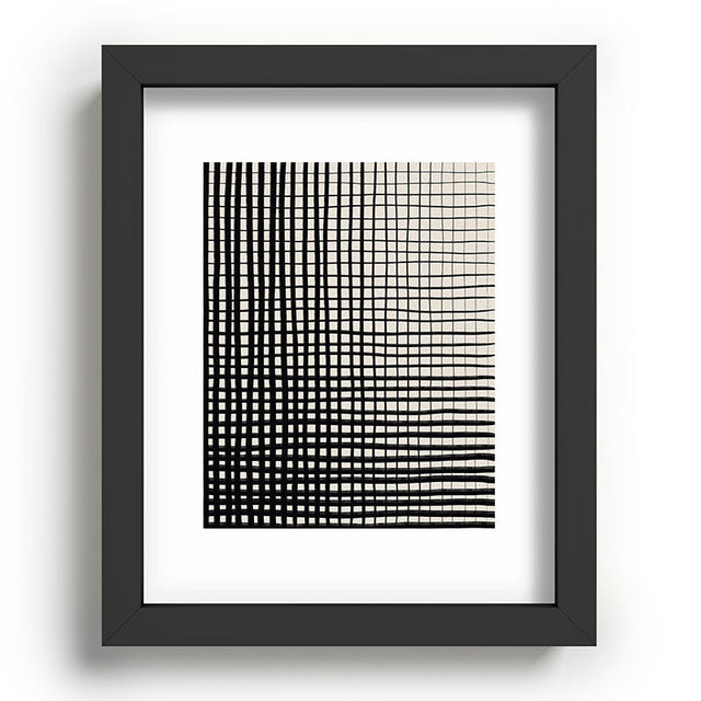 Hand Drawn Grid Recessed Framing Rectangle