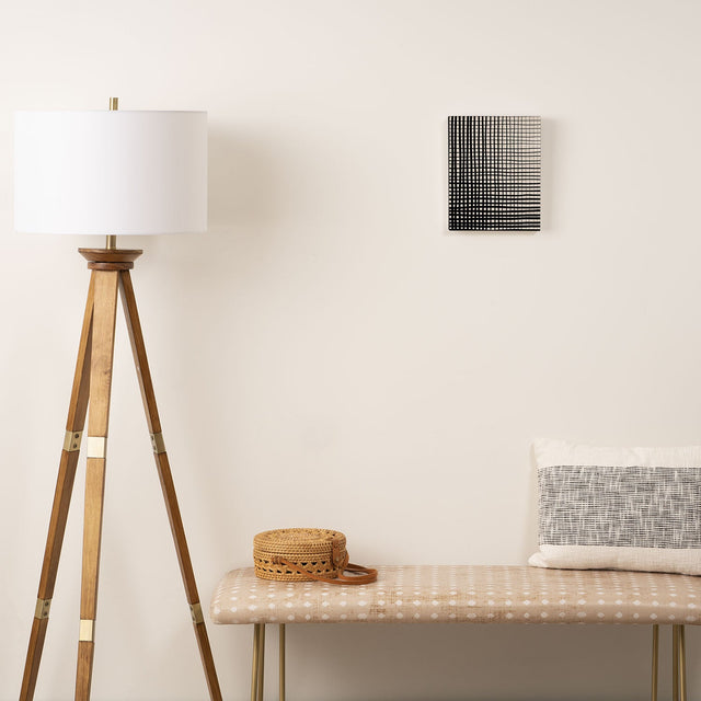 Hand Drawn Grid Art Canvas