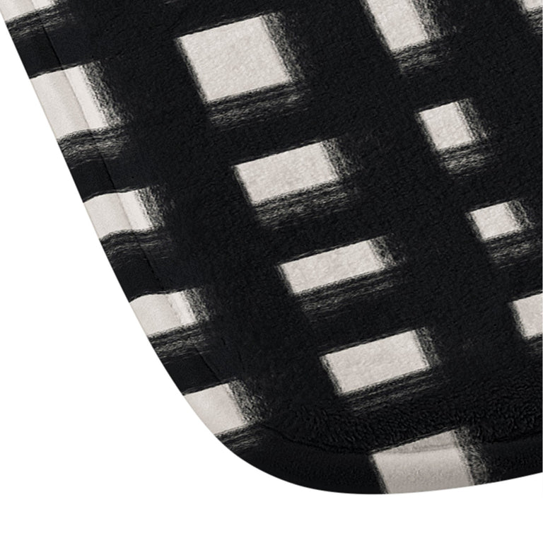 ALISA GALITSYNA HAND DRAWN GRID MEMORY FOAM BATH MAT