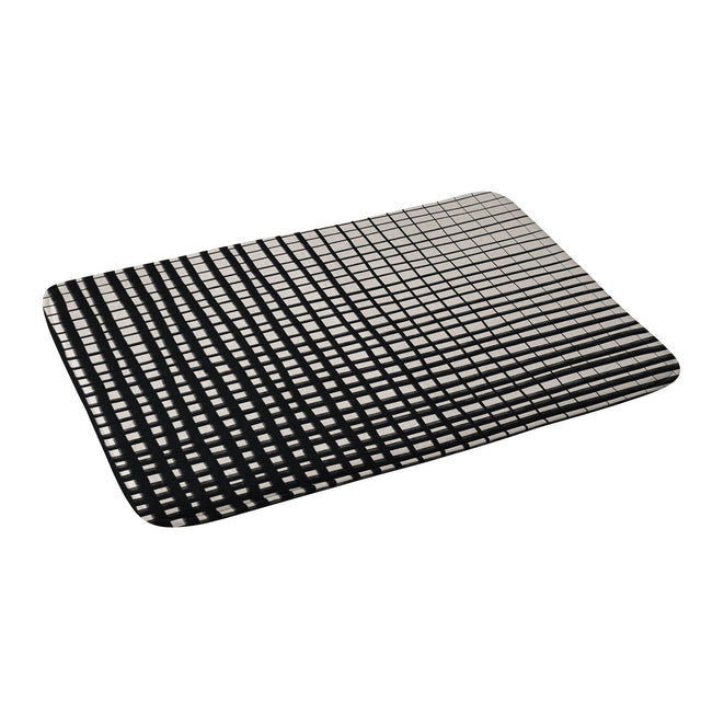 ALISA GALITSYNA HAND DRAWN GRID MEMORY FOAM BATH MAT