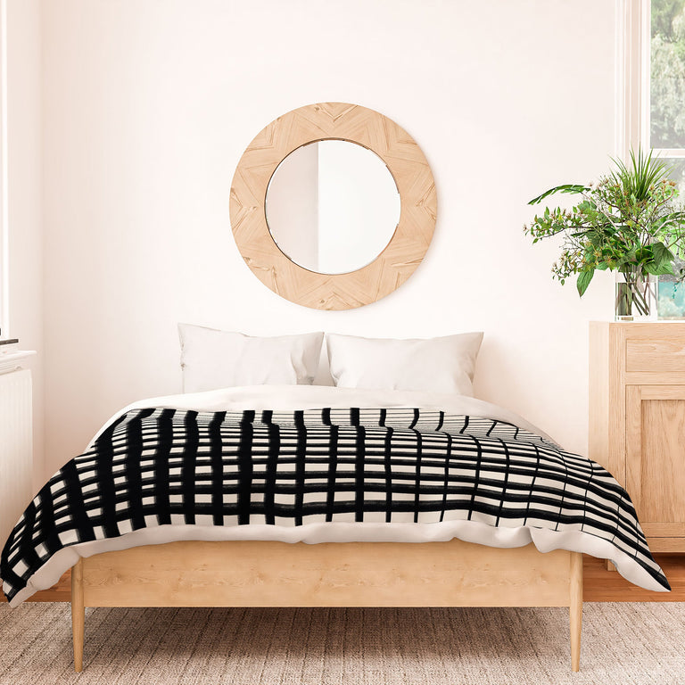 HAND DRAWN GRID DUVET / COMFORTER