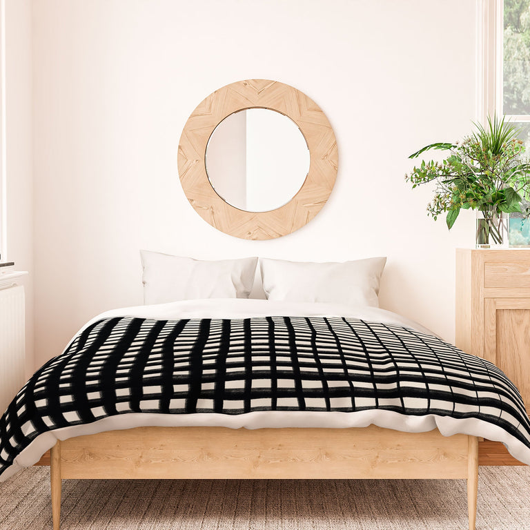 HAND DRAWN GRID DUVET / COMFORTER