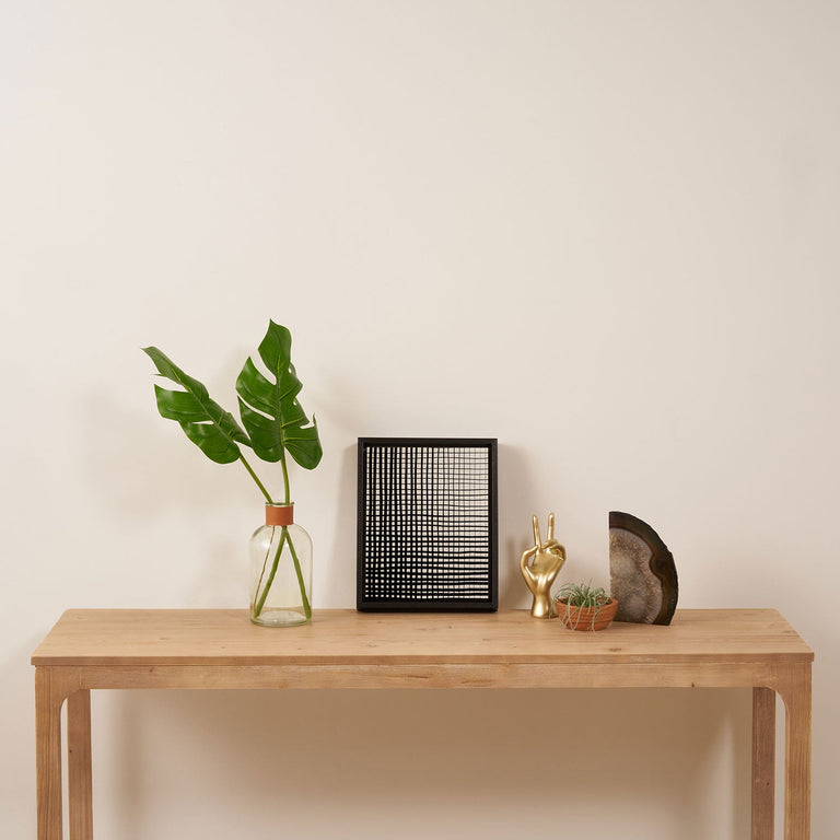 Hand Drawn Grid Art Canvas