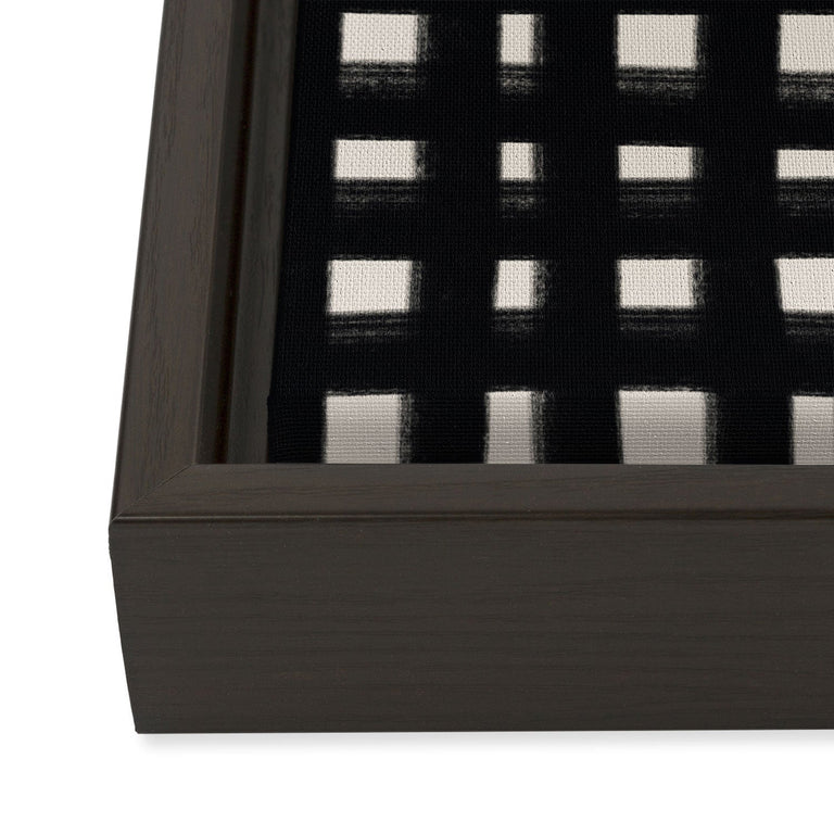 Hand Drawn Grid Art Canvas