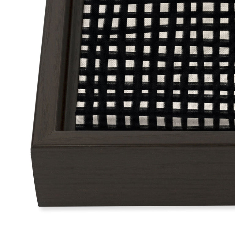 Hand Drawn Grid Art Canvas
