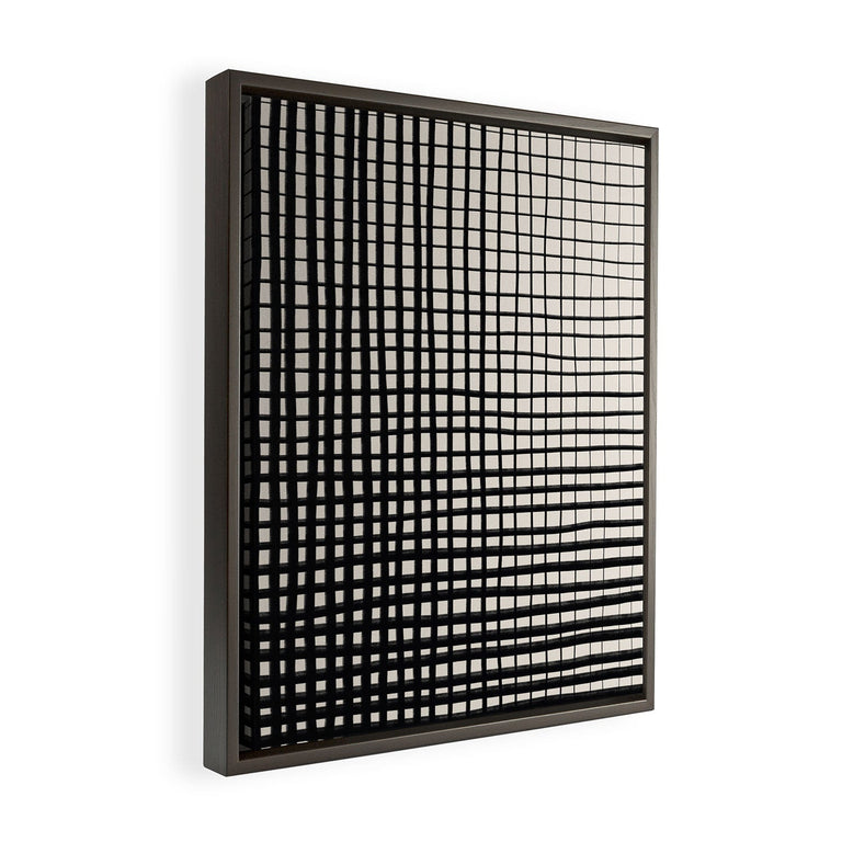 Hand Drawn Grid Art Canvas