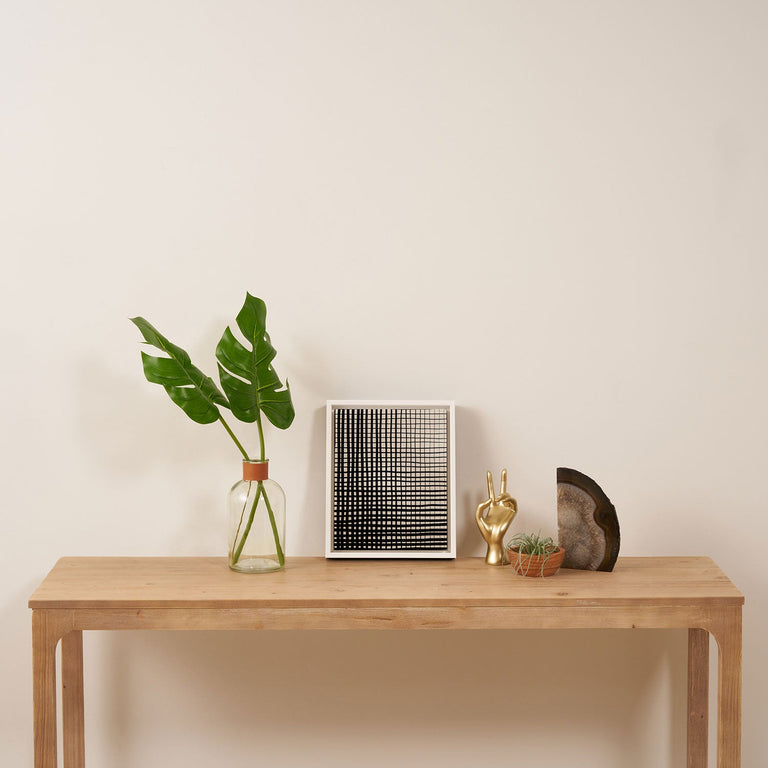 Hand Drawn Grid Art Canvas