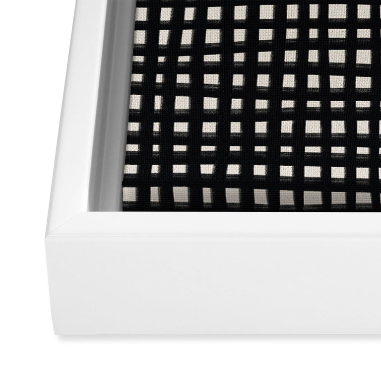 Hand Drawn Grid Art Canvas