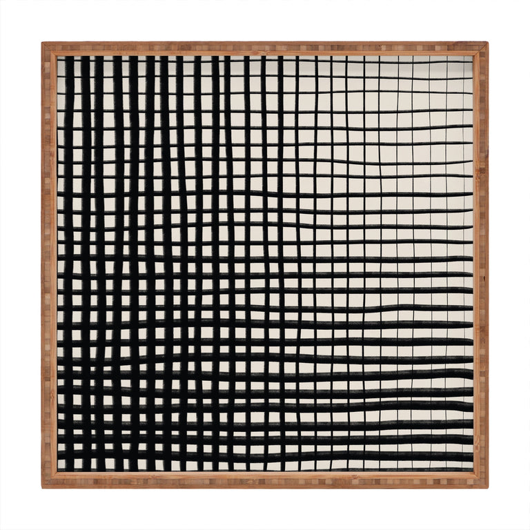 HAND DRAWN GRID SQUARE TRAY