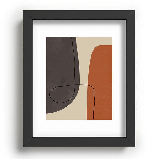 Modern Abstract Shapes II Recessed Framing Rectangle