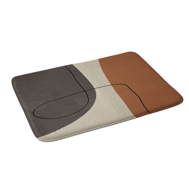 ALISA GALITSYNA MODERN ABSTRACT SHAPES II MEMORY FOAM BATH MAT