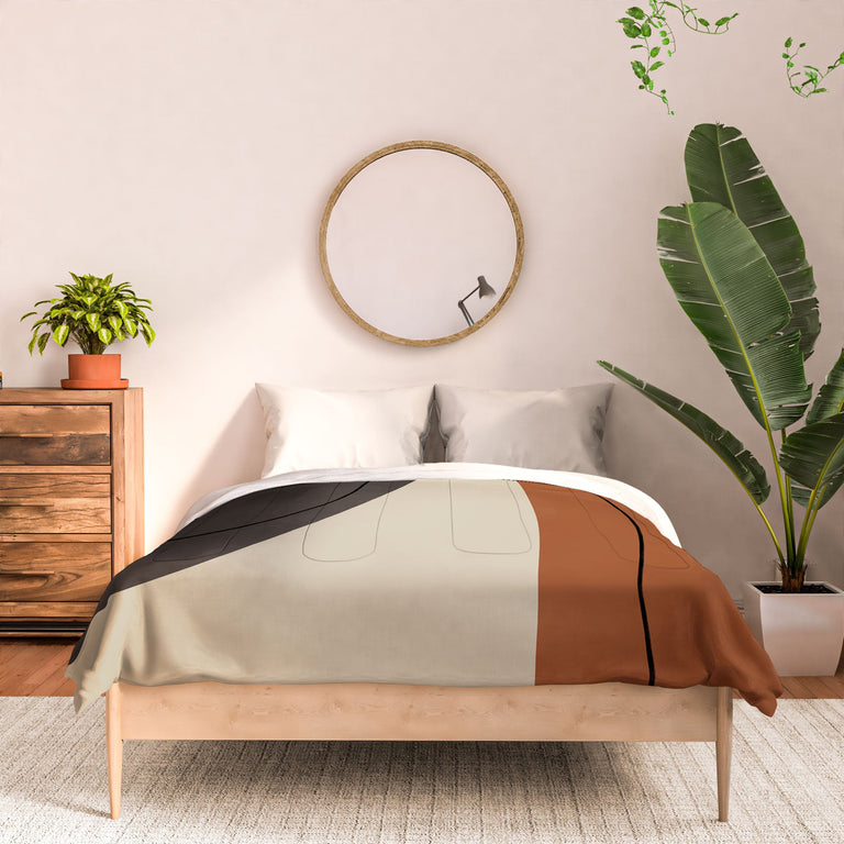 MODERN ABSTRACT SHAPES II DUVET / COMFORTER