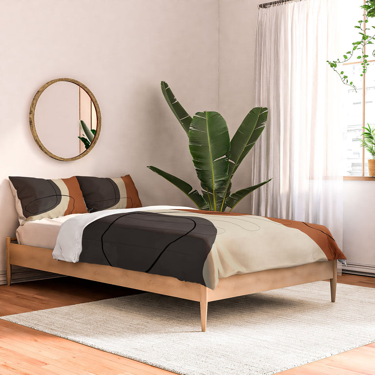 MODERN ABSTRACT SHAPES II DUVET / COMFORTER