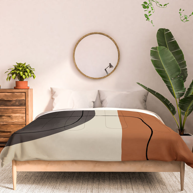 MODERN ABSTRACT SHAPES II DUVET / COMFORTER