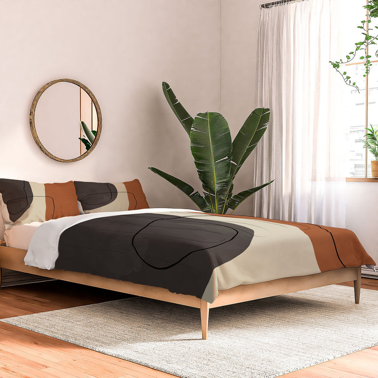 MODERN ABSTRACT SHAPES II DUVET / COMFORTER