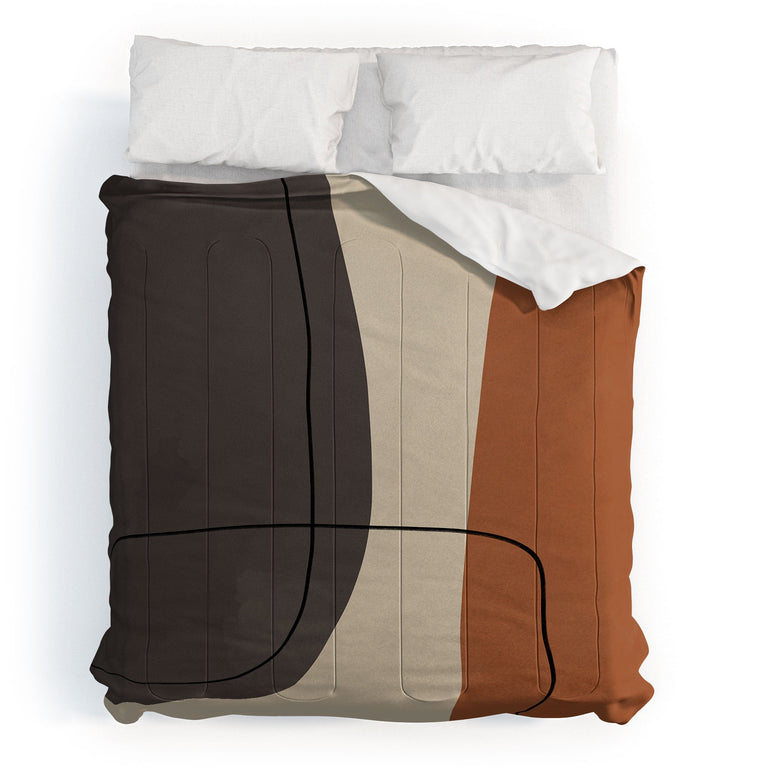 MODERN ABSTRACT SHAPES II DUVET / COMFORTER