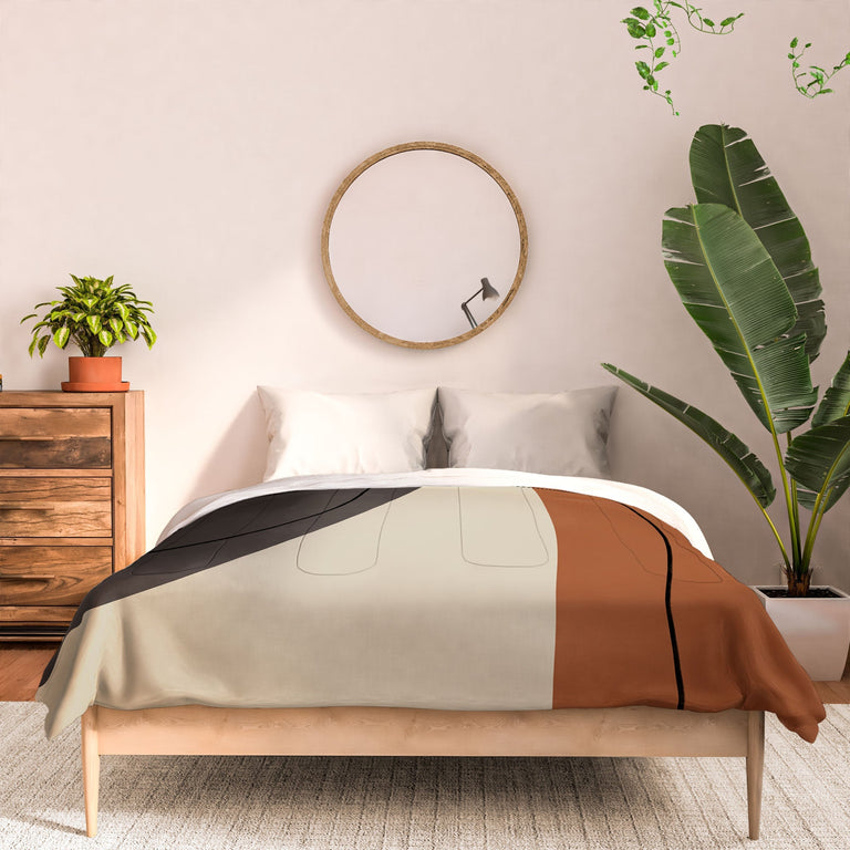 MODERN ABSTRACT SHAPES II DUVET / COMFORTER