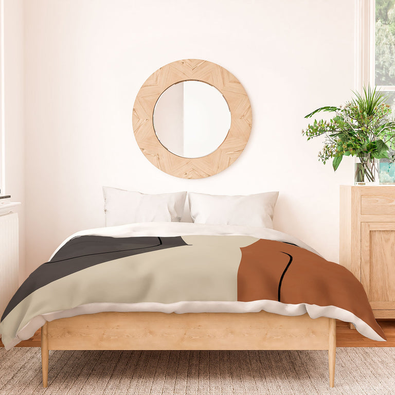 MODERN ABSTRACT SHAPES II DUVET / COMFORTER