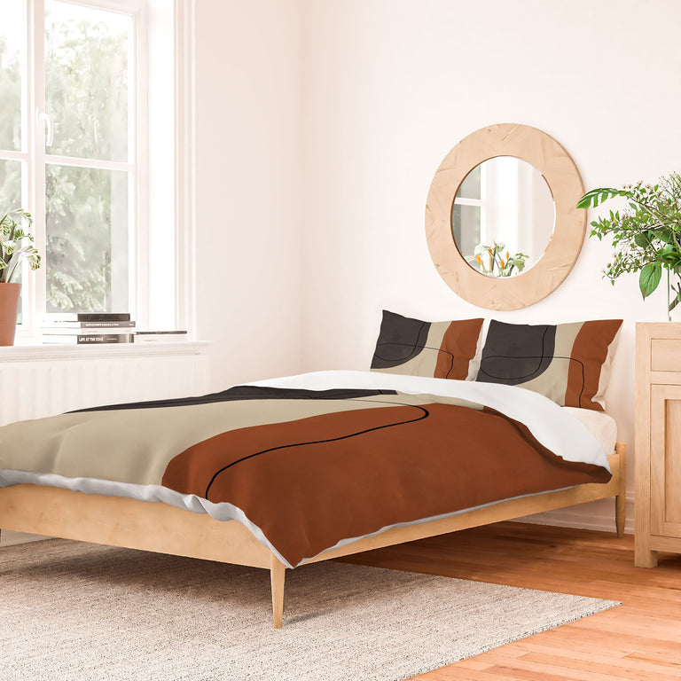 MODERN ABSTRACT SHAPES II DUVET / COMFORTER