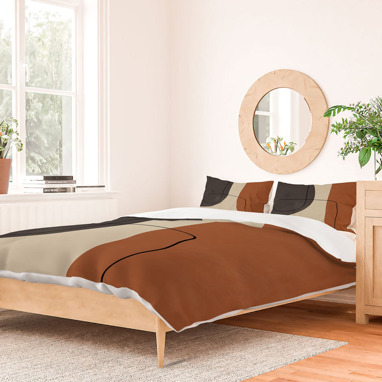 MODERN ABSTRACT SHAPES II DUVET / COMFORTER