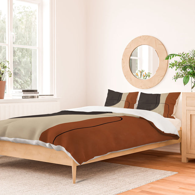 MODERN ABSTRACT SHAPES II DUVET / COMFORTER