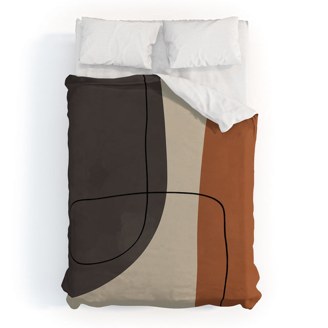 MODERN ABSTRACT SHAPES II DUVET / COMFORTER