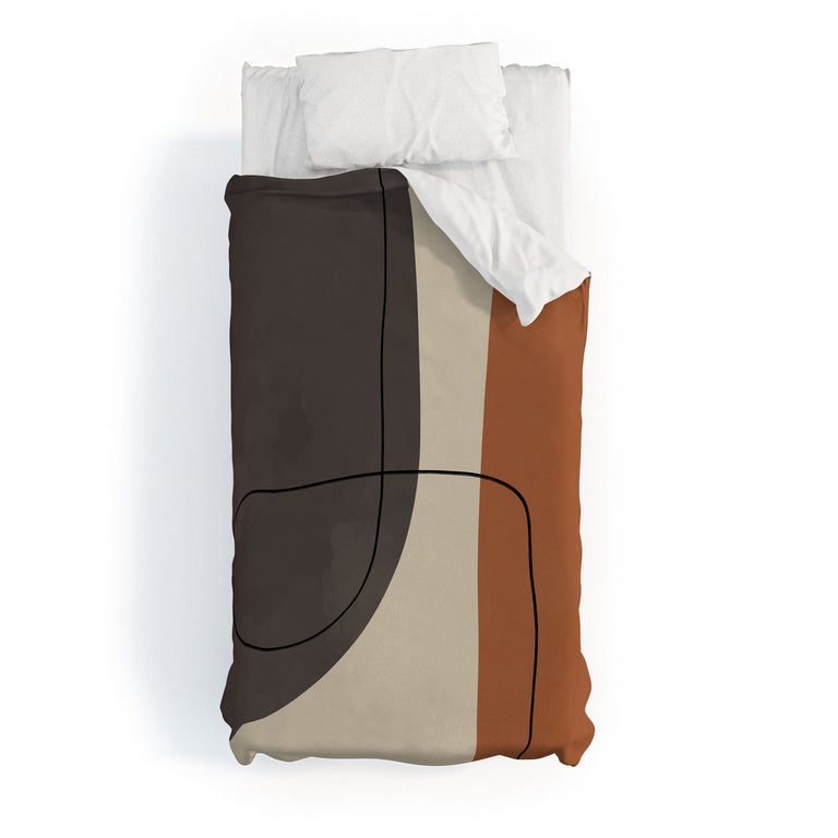 MODERN ABSTRACT SHAPES II DUVET / COMFORTER