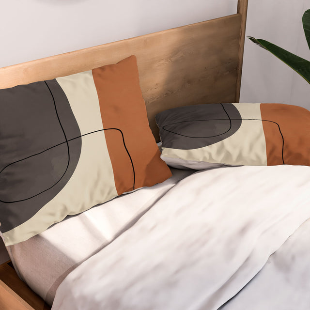 MODERN ABSTRACT SHAPES II PILLOW SHAMS