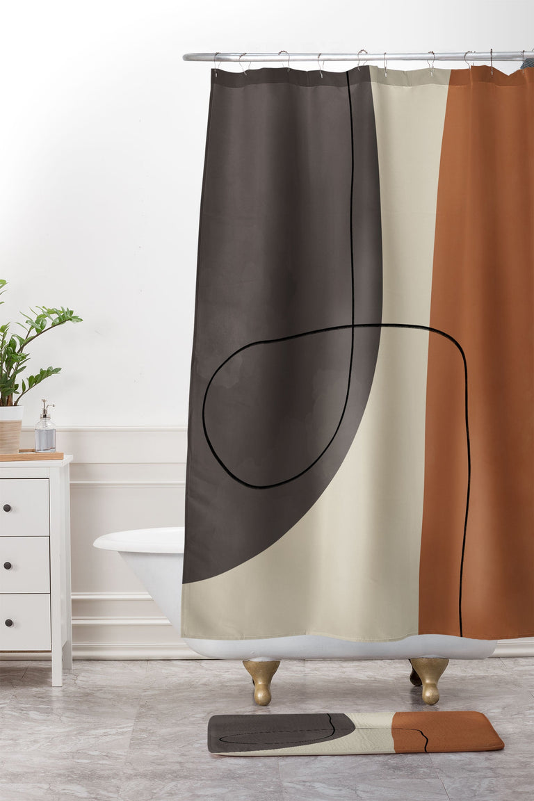 ALISA GALITSYNA MODERN ABSTRACT SHAPES II MEMORY FOAM BATH MAT