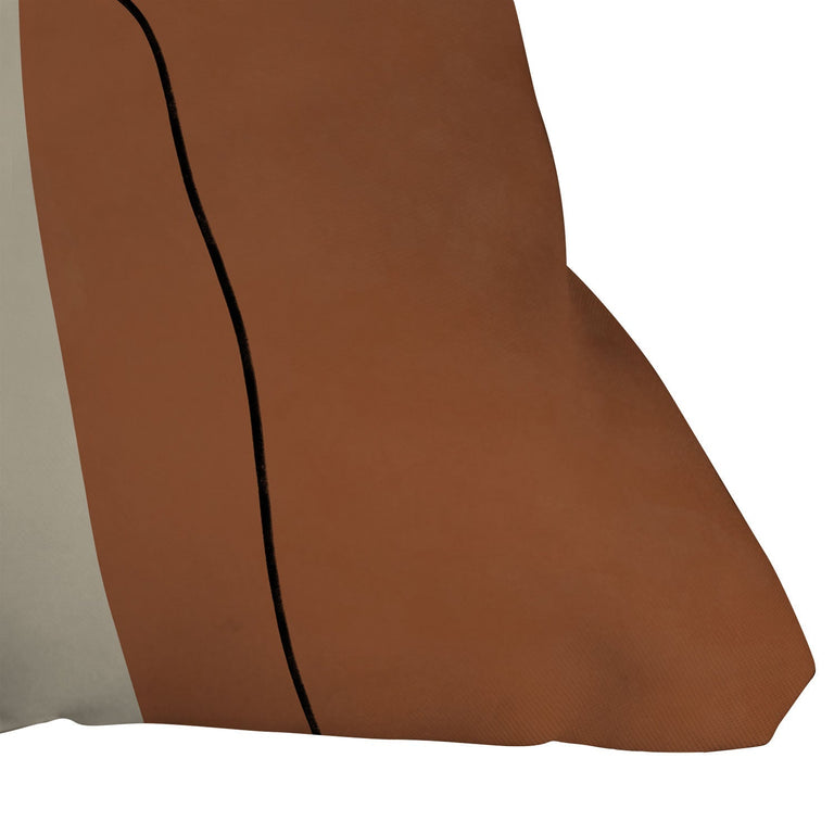 MODERN ABSTRACT SHAPES II THROW PILLOW