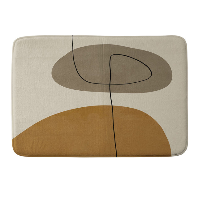 ALISA GALITSYNA ORGANIC ABSTRACT SHAPESII MEMORY FOAM BATH MAT