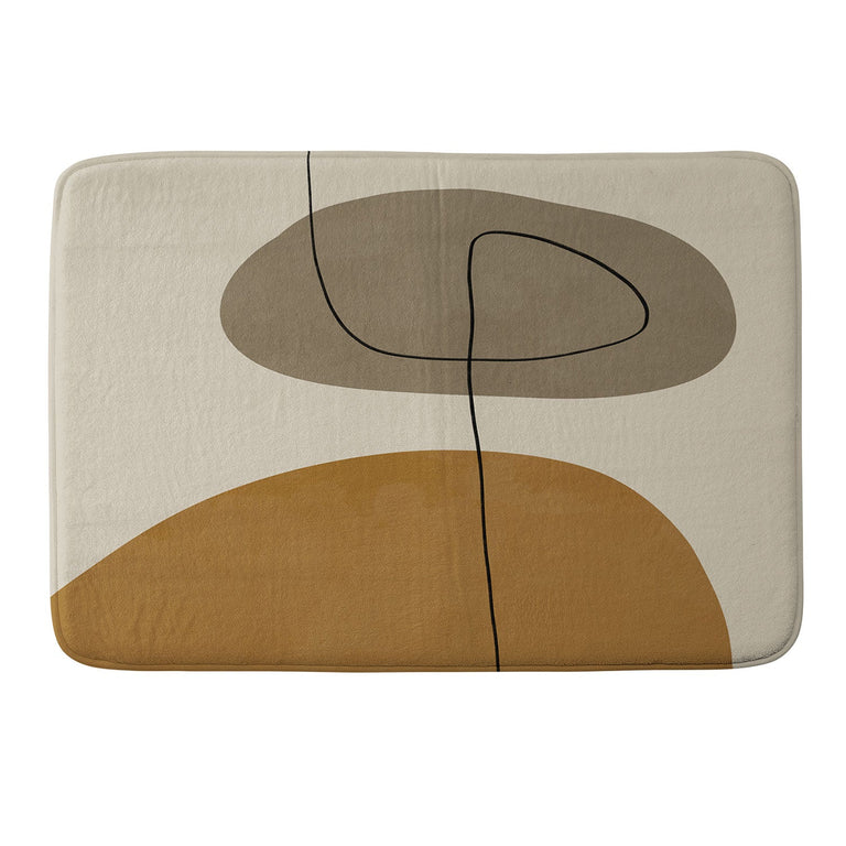 ALISA GALITSYNA ORGANIC ABSTRACT SHAPESII MEMORY FOAM BATH MAT