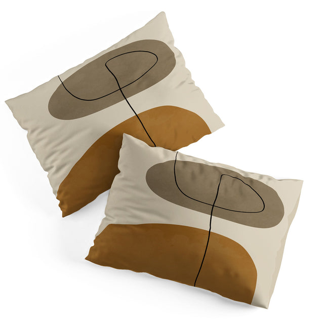 ORGANIC ABSTRACT SHAPESII PILLOW SHAMS