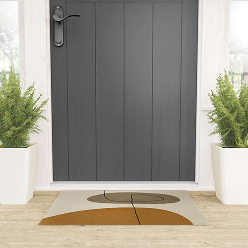 Organic Abstract Shapes II Welcome Mat